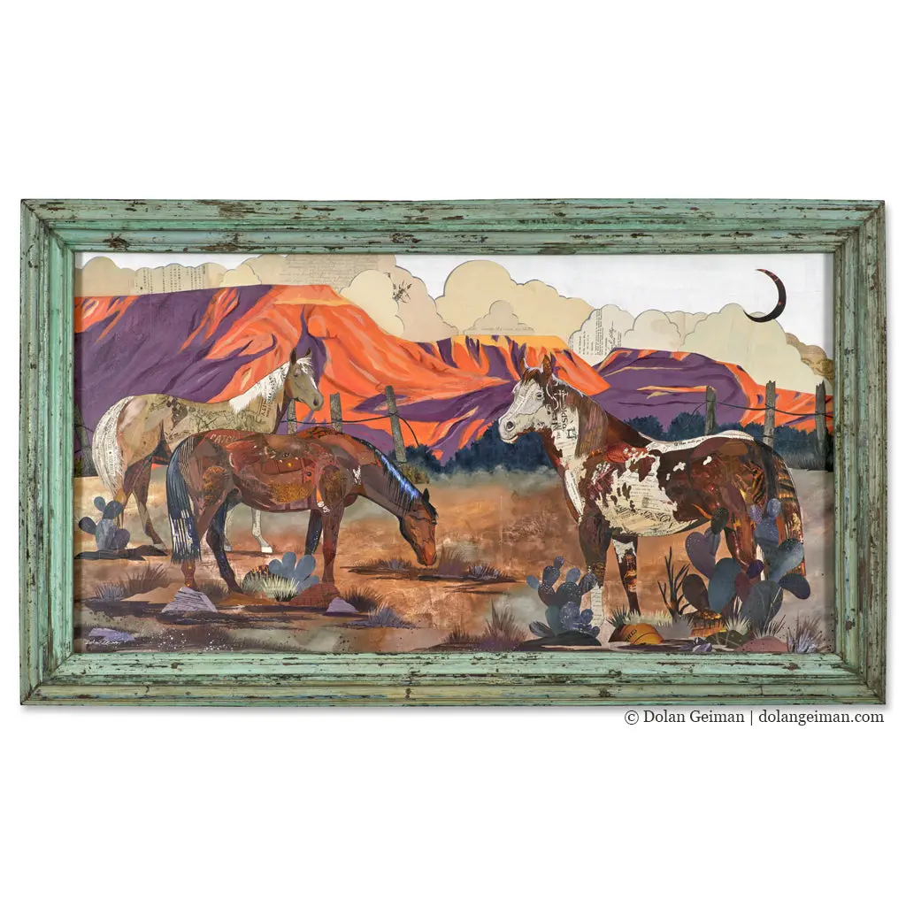 Grand Mesa Original Paper Collage 1