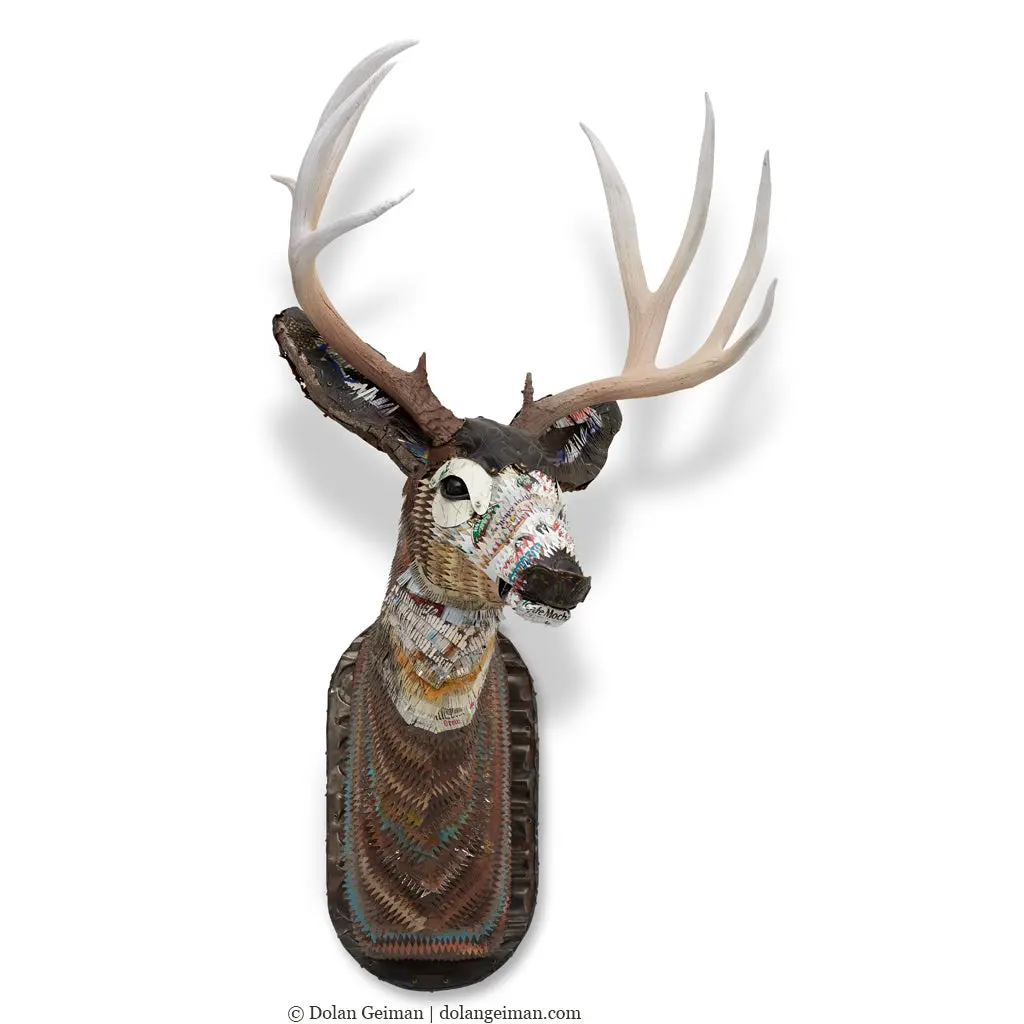 Special Order Great Plains (Mule Deer Buck) Original Faux Taxidermy Sculpture 1