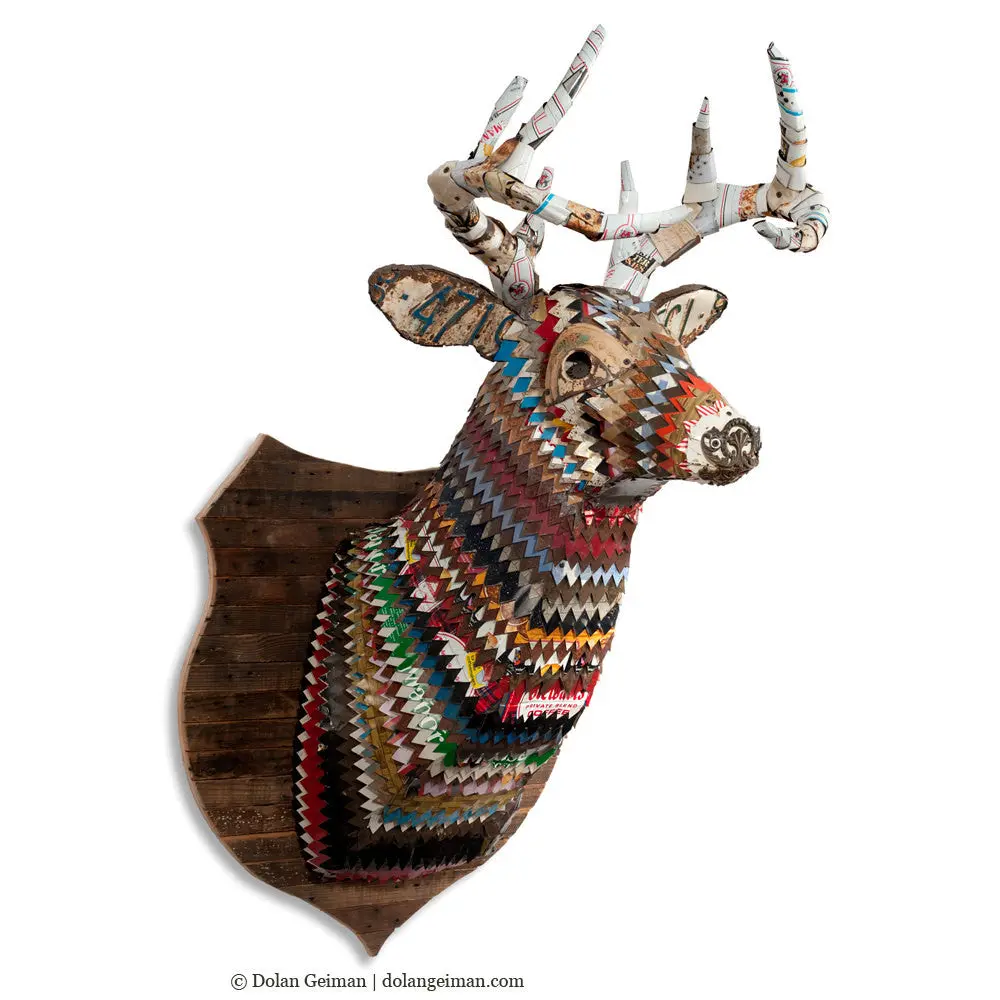 Great Plains (Deer) Original Faux Taxidermy Sculpture 1