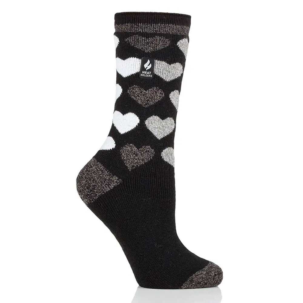 Heat Holders Women's Jennifer Lite Heart Crew Socks 1