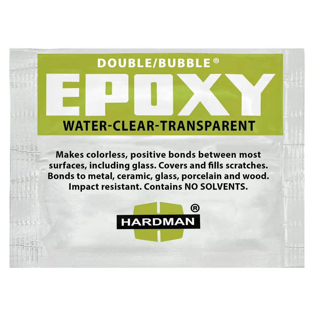 Hardman Double Bubble Green, Crystal Clear Epoxy (Clear As Water) - 04004 4