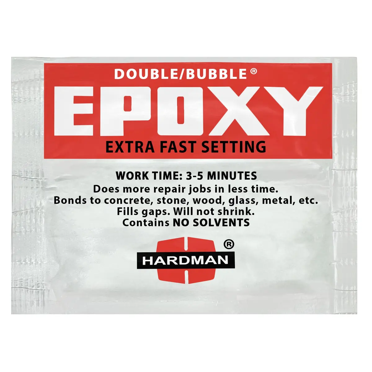 Hardman Double Bubble Red Extra Fast Setting Epoxy Adhesive - 04001 4