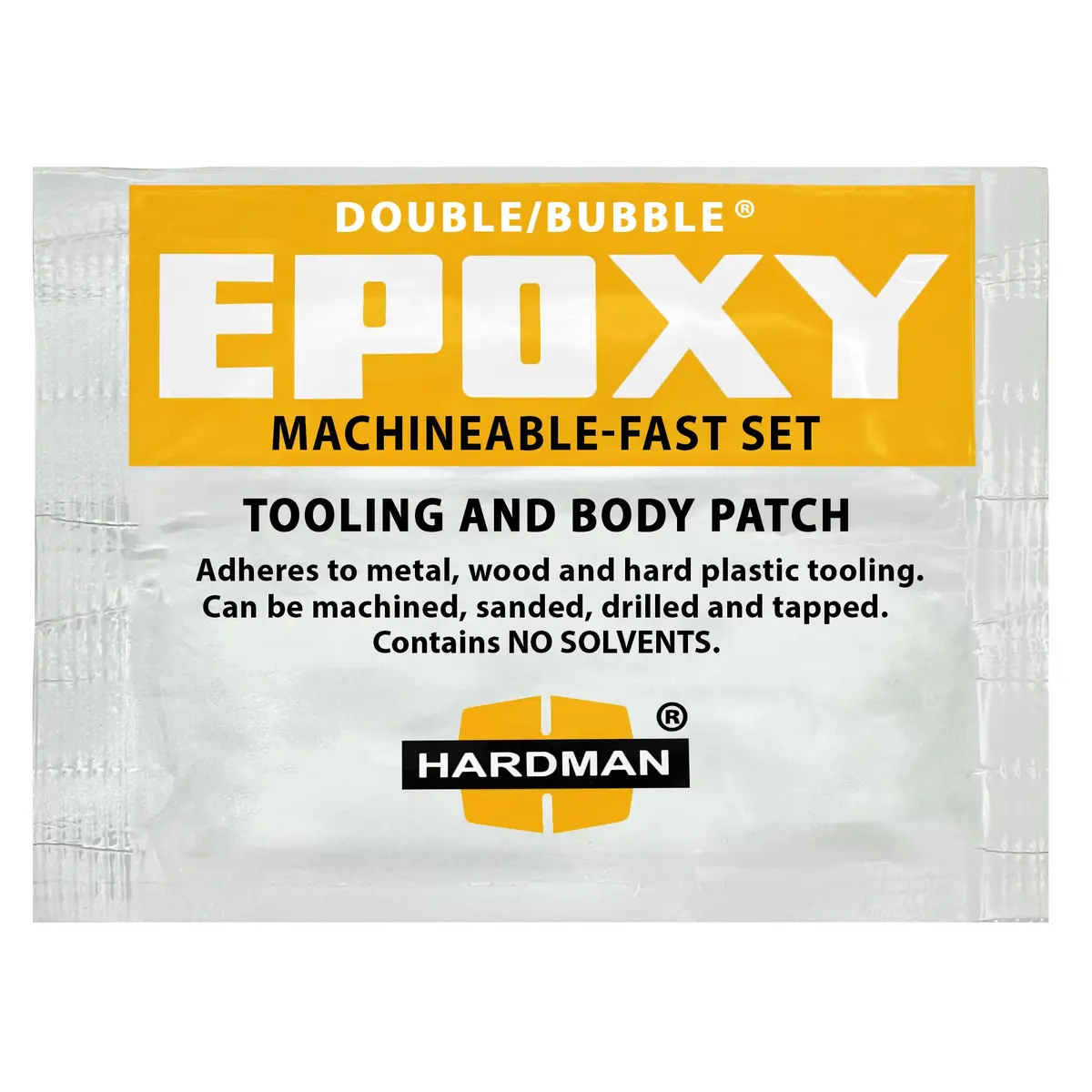 Hardman Double Bubble Yellow Machineable Fast Setting Epoxy Adhesive - 04002 4