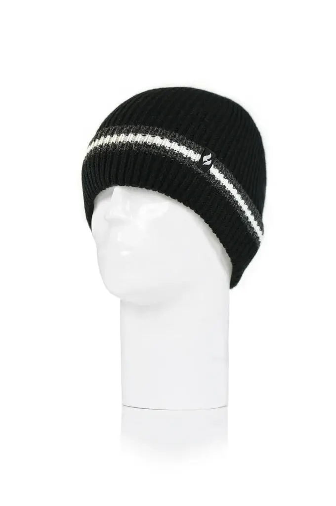 Heat Holders Simon Rib Knit Roll Up Hat 1