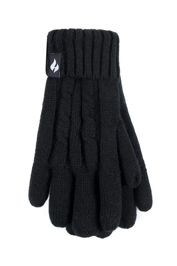 Heat Holders Womens Amelia Cable Knit Gloves 2