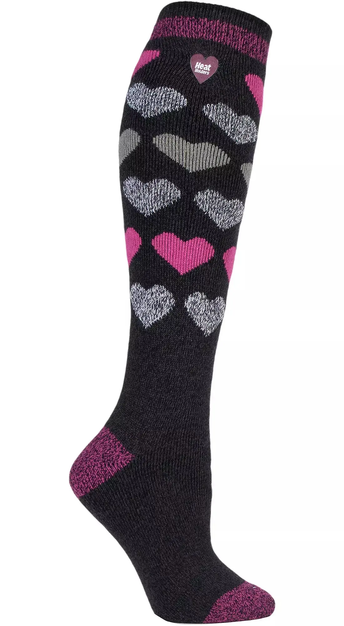Heat Holders Womens Lite Laura Hearts Long Socks 1
