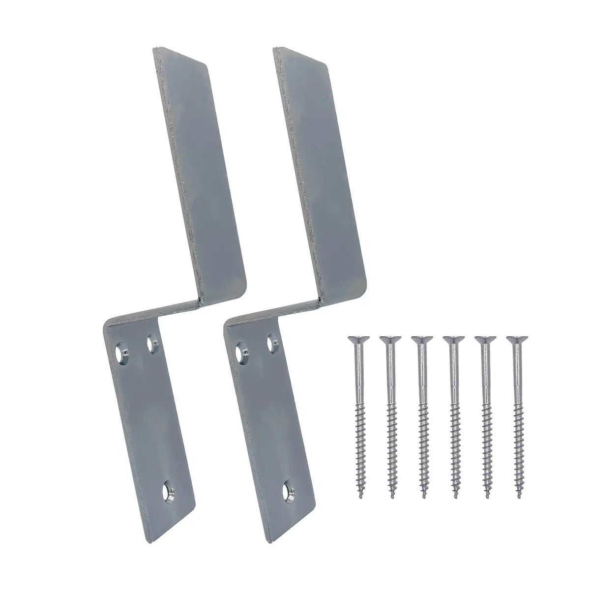 Heavy Duty 2X4 Drop Open Bar Security Door Lock Bracket Barricade Brackets With Screws Fits 2X4 Boards 2 X 4 Lumber 1