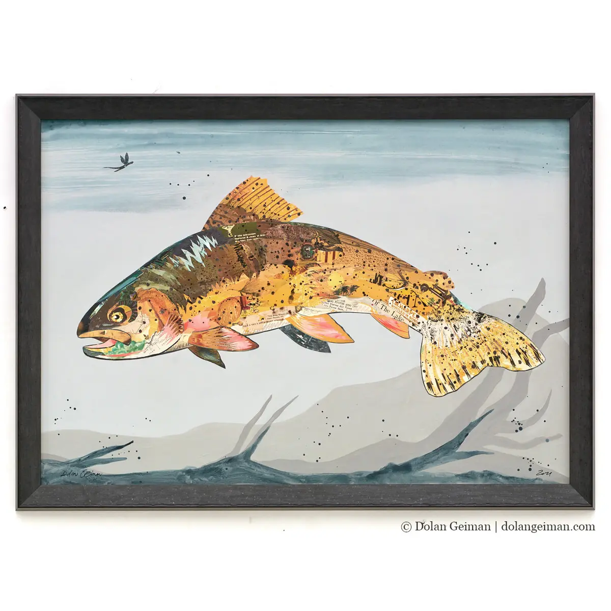 High And Dry Original Paper Collage 1