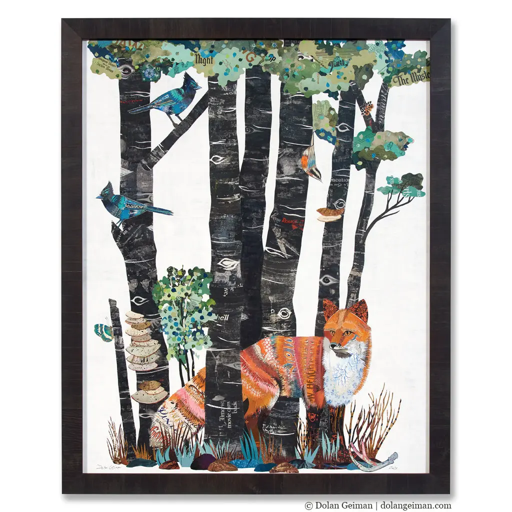 High Country Summer  Original Paper Collage 1