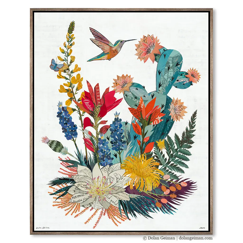 High Desert Posy Canvas Print With Float Frame 1