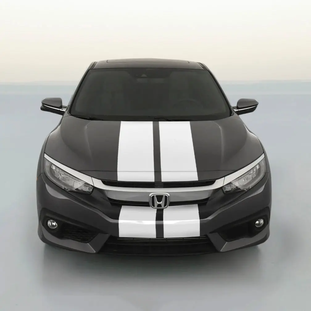 Honda Civic Dual Racing Stripe Kit 1
