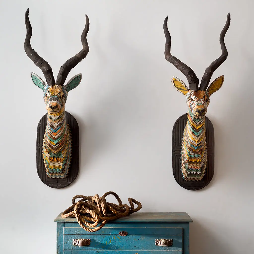 Impala African Antelope Original Faux Taxidermy Sculpture 1