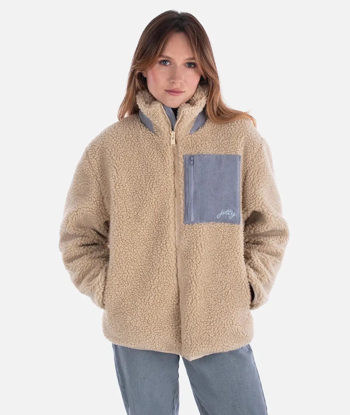 Jetty Womens Cedar High Pile Fleece Jacket 1
