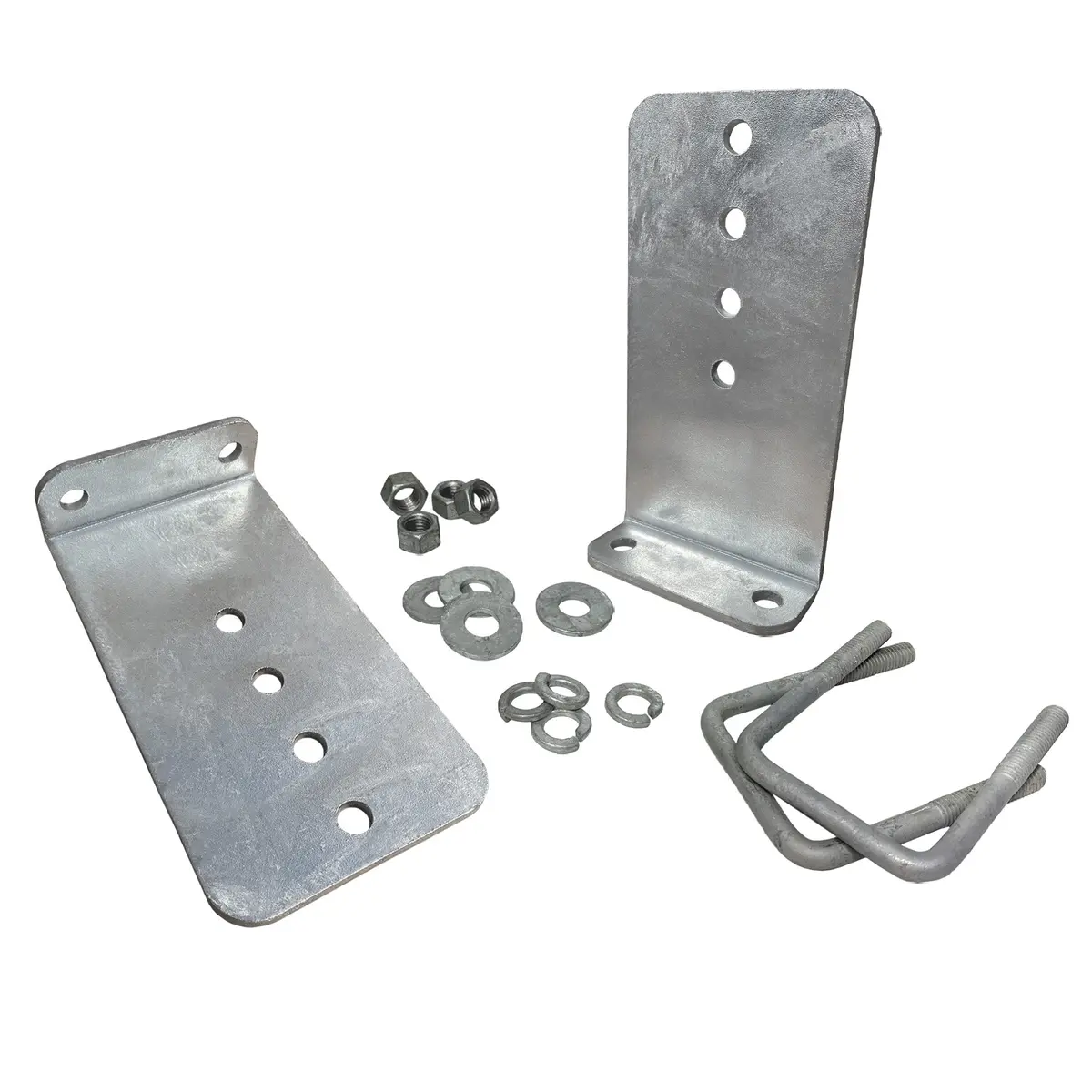 10" Galvanized L-Type Bunk Bracket Kit For Boat Trailer, Fits 3X3 Cross Members, Heavy Duty 1