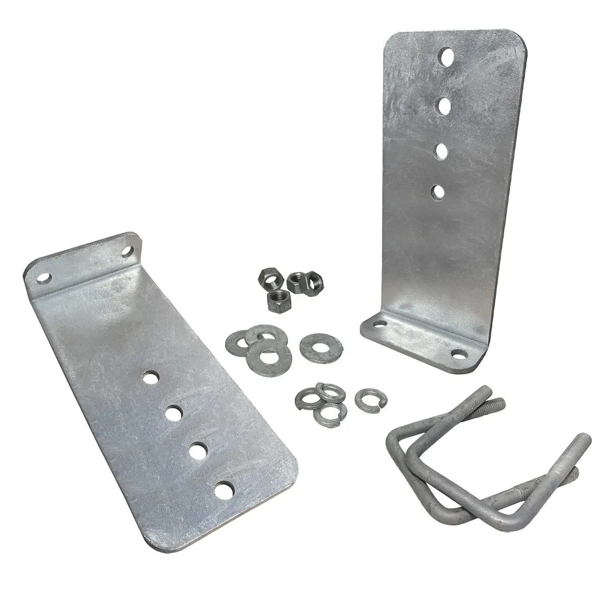 12" Galvanized L-Type Bunk Bracket Kit For Boat Trailer, Fits 3X3 Cross Members, Heavy Duty 1