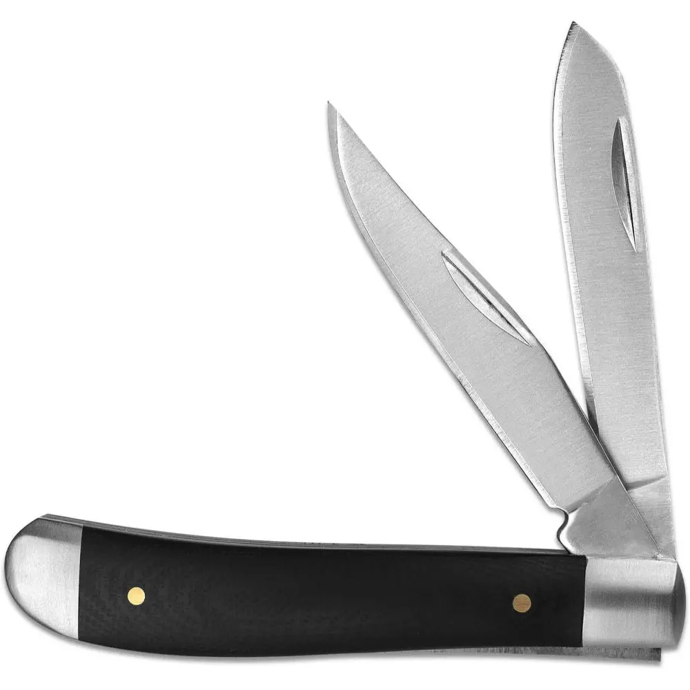 Kershaw - Gadsden 2-Blade Slipjoint Folding Knife, Polished Black Handles With Stainless Steel Bolsters 1