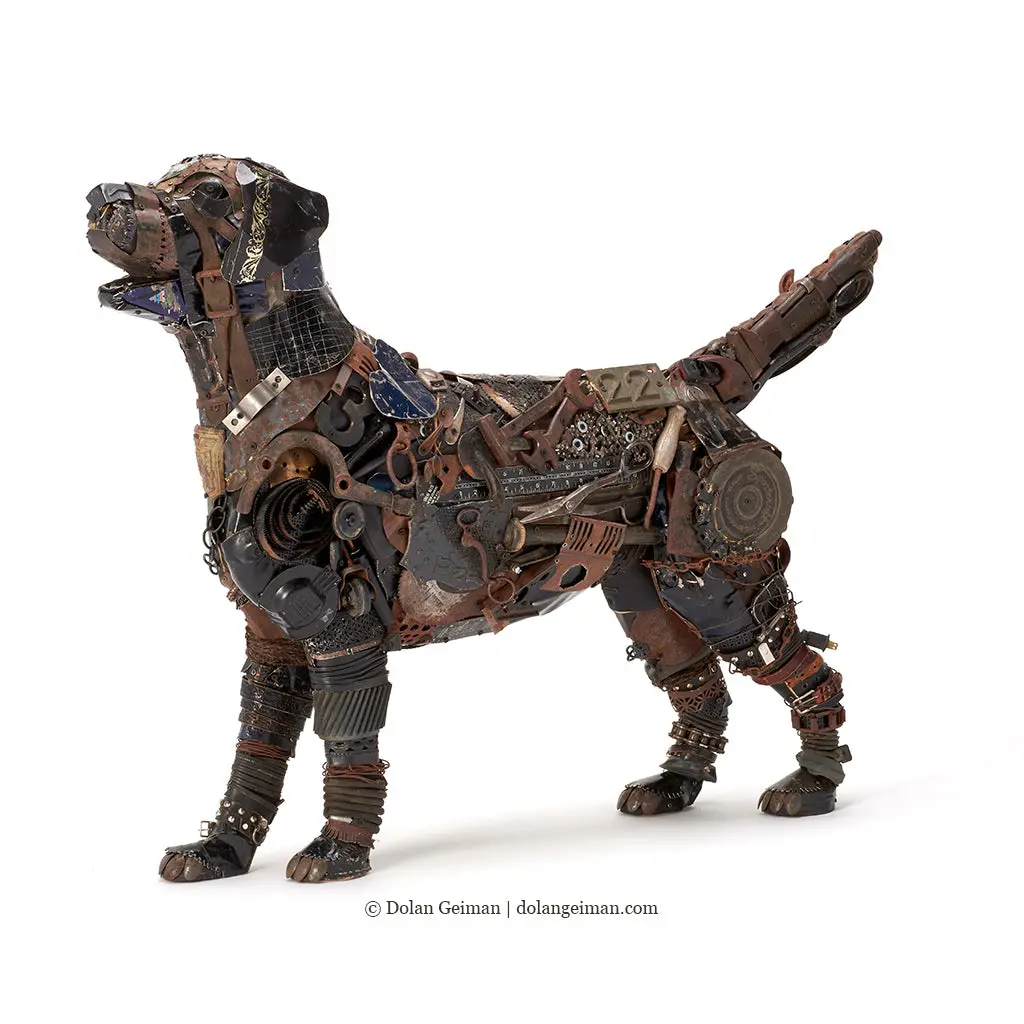 Custom Black Lab Original 3D Sculpture 1