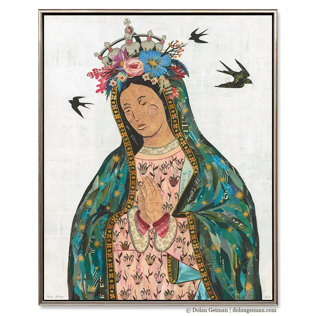 Lady Of Guadalupe Canvas Print With Float Frame 1