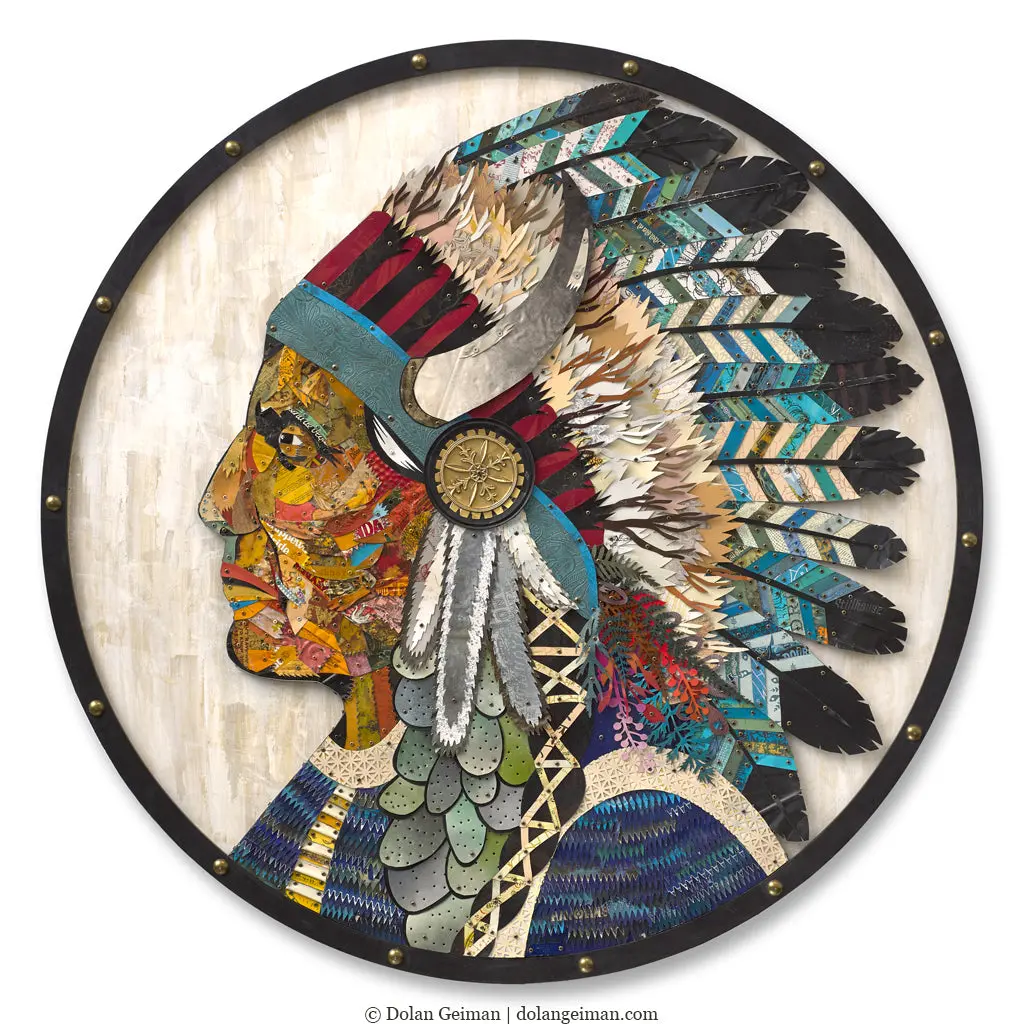 Land And Legend Original Metal Wall Sculpture 1