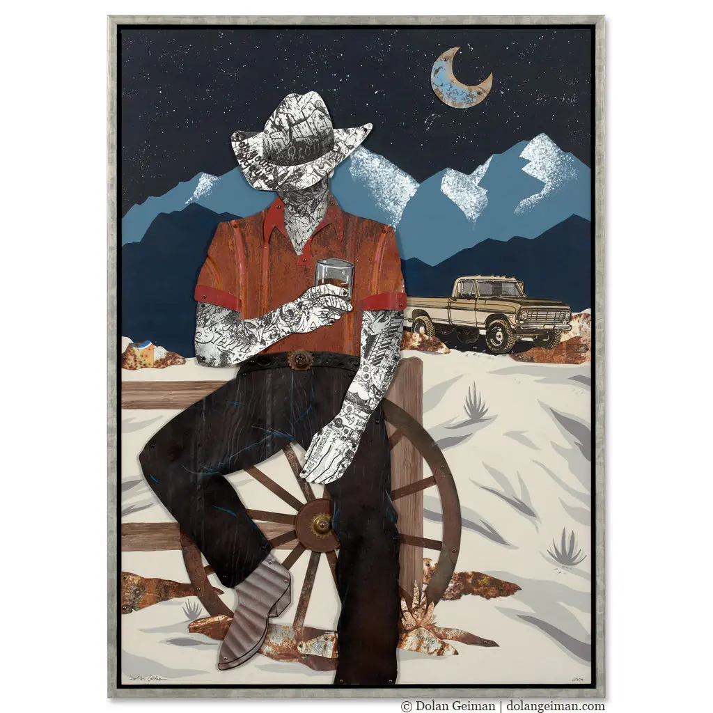 Long Week Original Metal Wall Sculpture 1