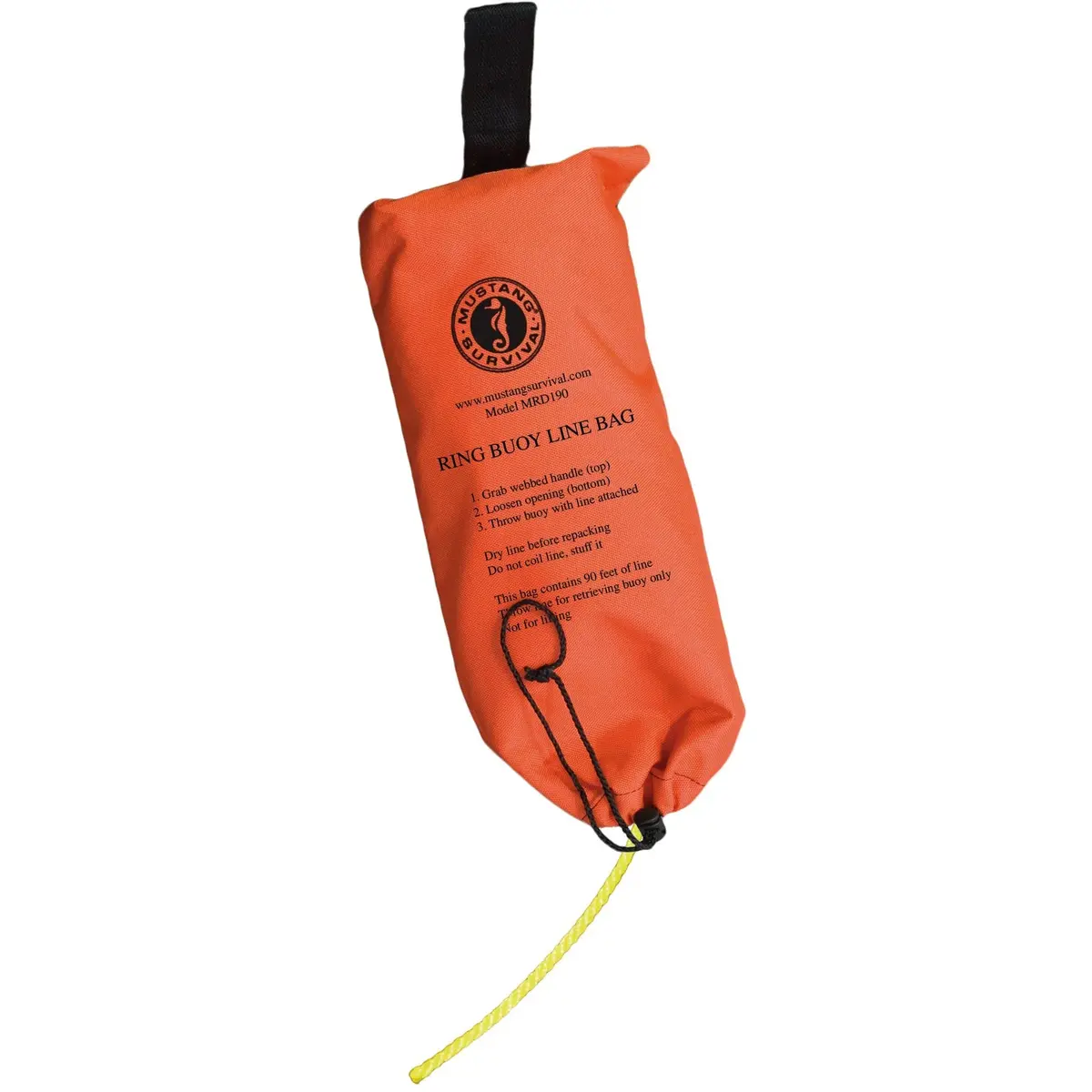 Mustang Survival Ring Buoy Bag With 90' Rope 1