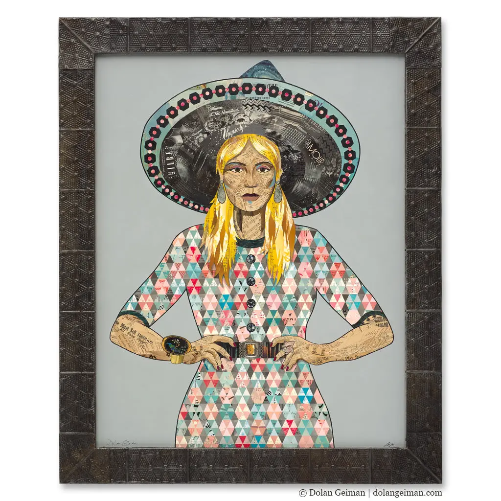 Mama Made Ii Original Paper Collage 1