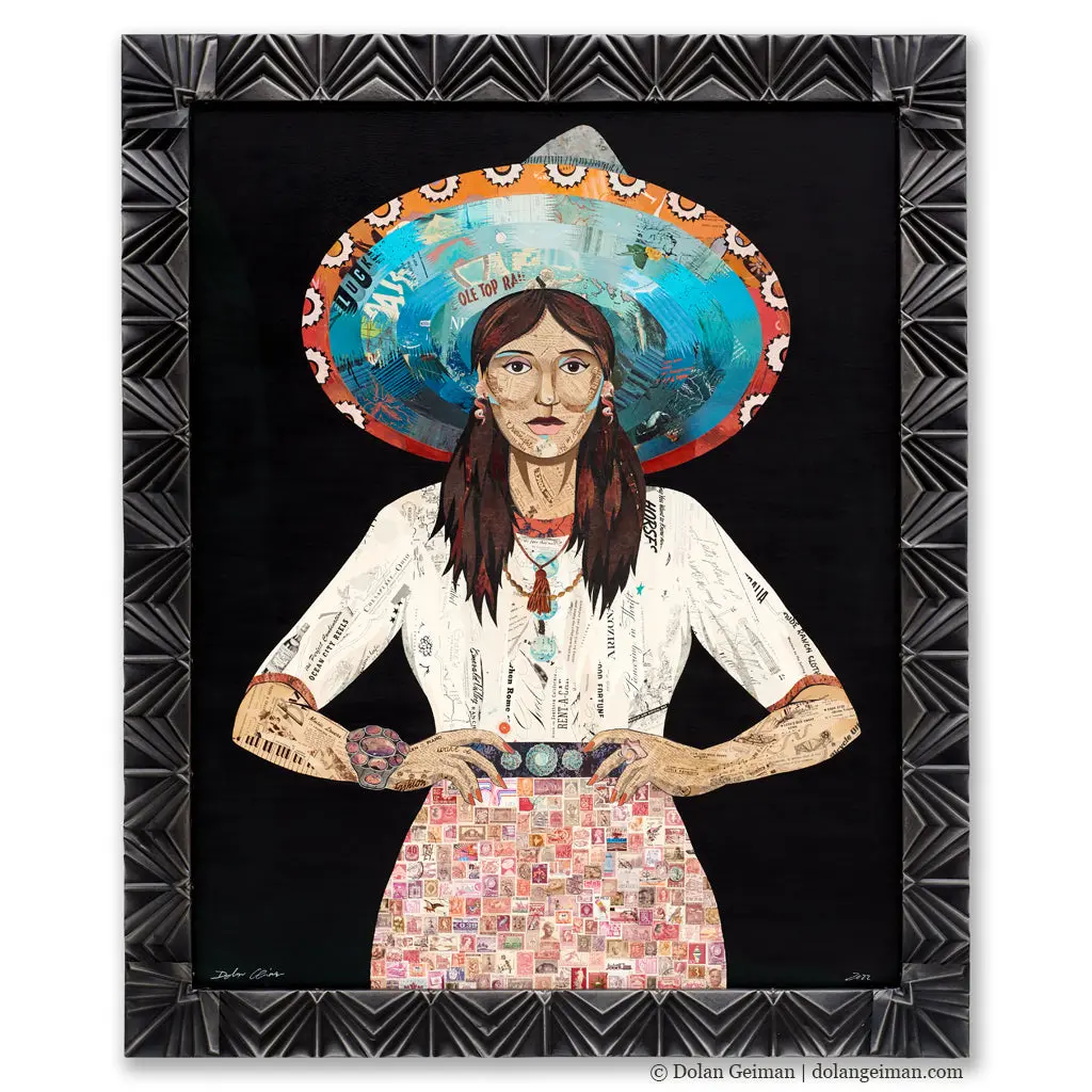Mama Made (Midnight) Original Paper Collage 1