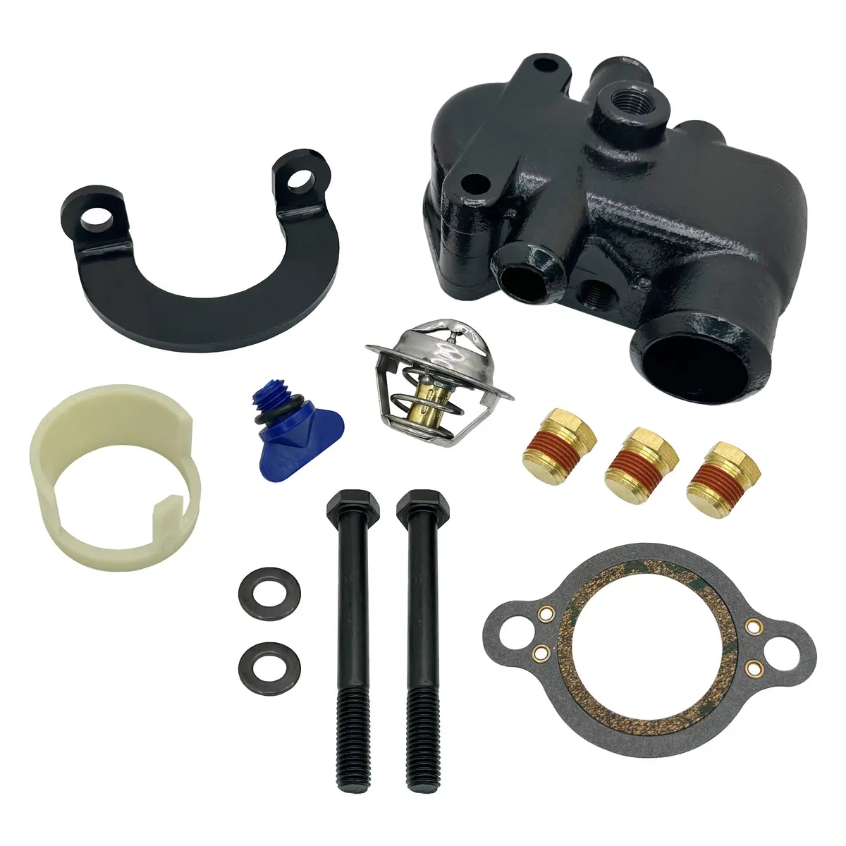 Thermostat Housing Assembly Kit For Mag Mercruiser 4.3-6.3L Mpi 350 - 863457A2 1
