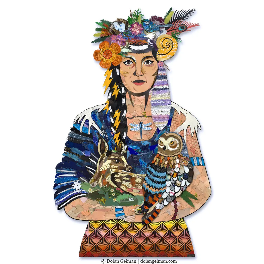 Custom Mother Nature Original Metal Wall Sculpture 1