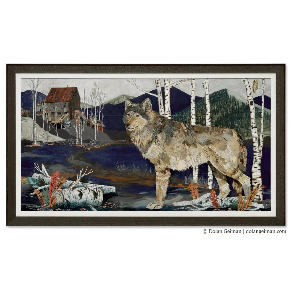 Miner's Apparition Original Paper Collage 1