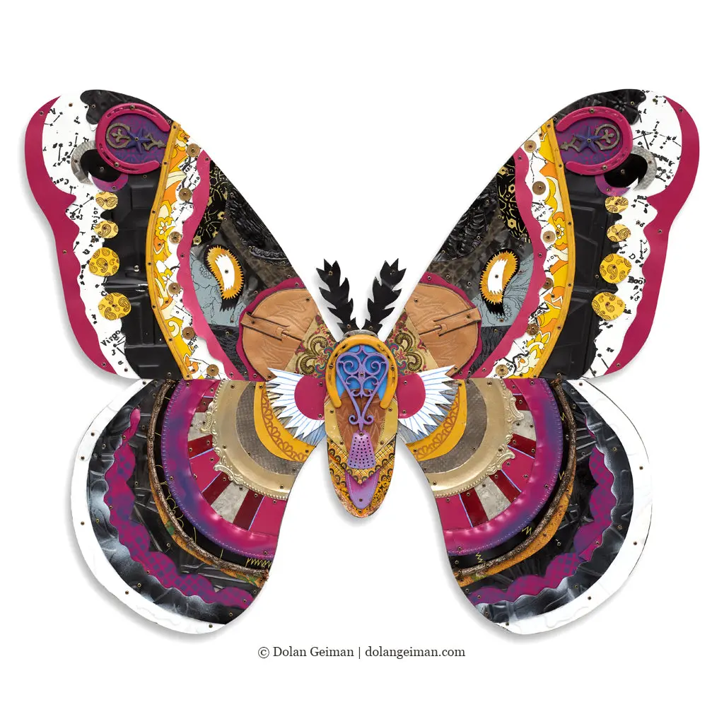 Special Order Butterfly Whisper Original Metal Wall Sculpture 1