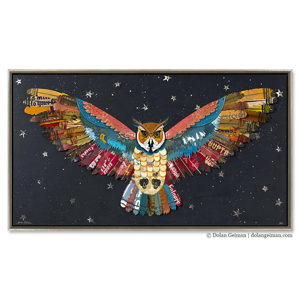Mountain Protector (Midnight) Original Metal Wall Sculpture 1