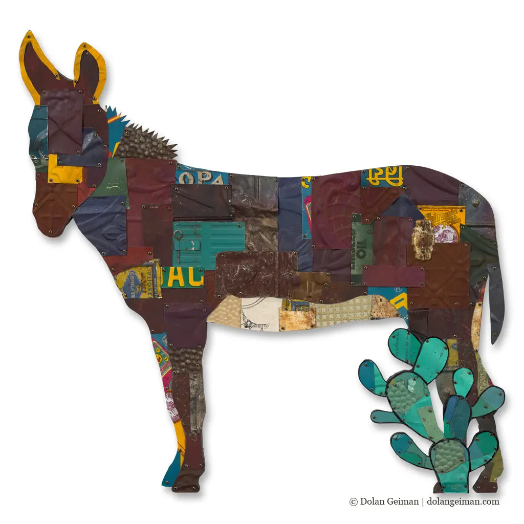 Burro Original Metal Wall Sculpture 1