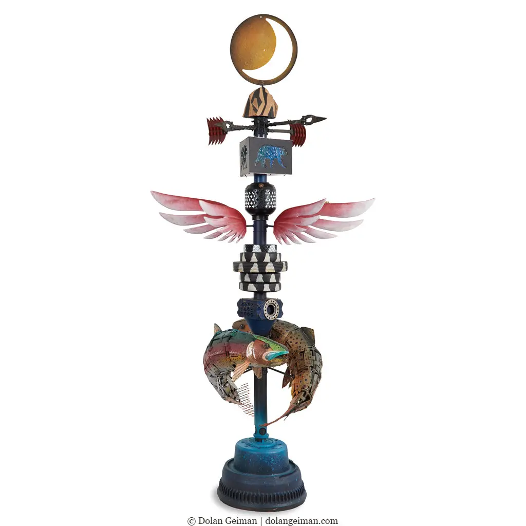 Custom Totem Pole Original 3D Sculpture 1