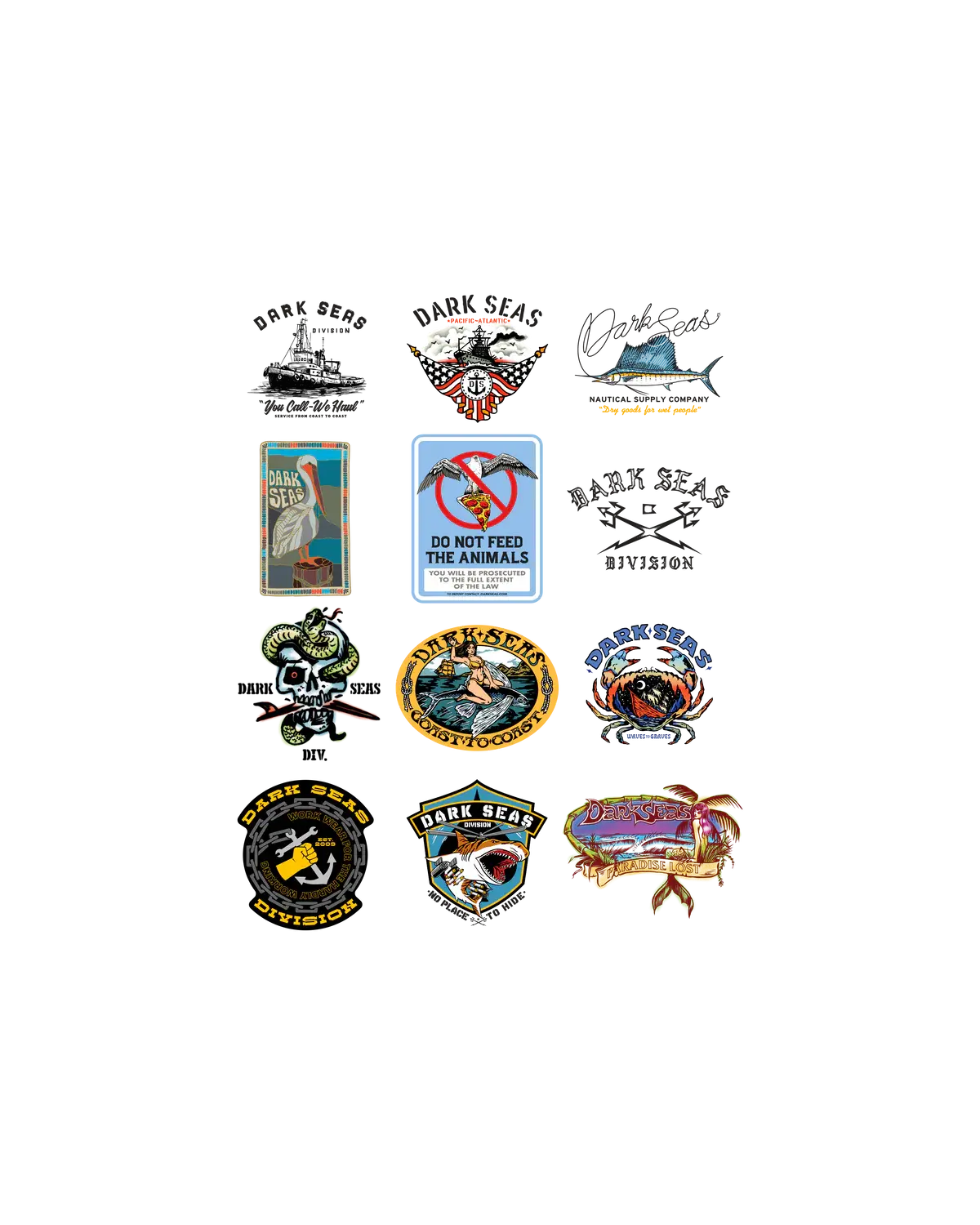 Dark Seas Sticker Pack X 1