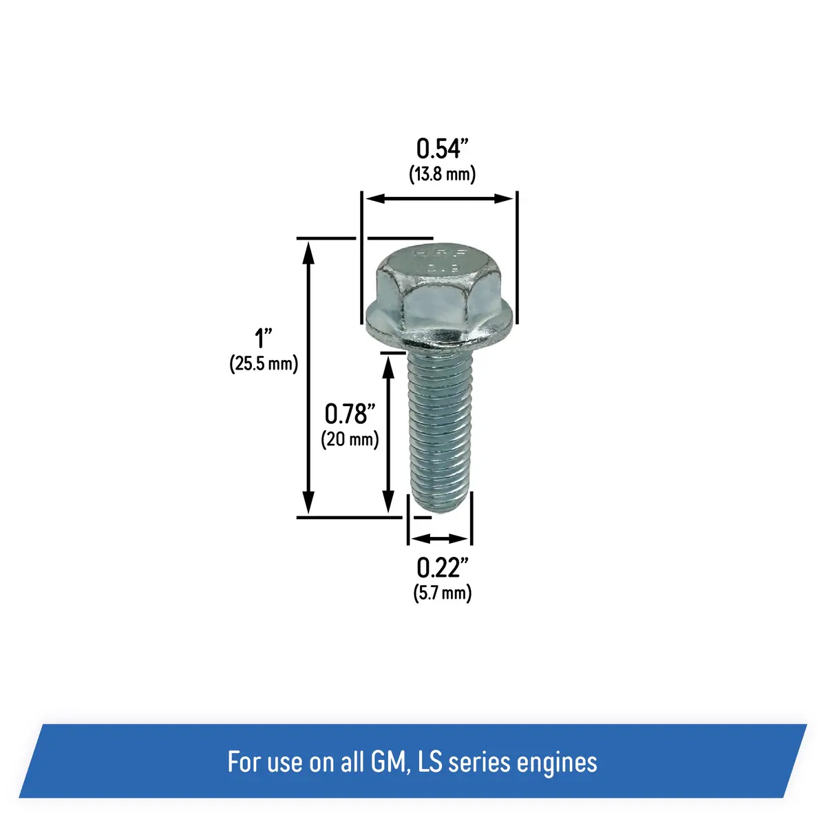Oil Sump Baffle Bolt Kit For All Chevy Gm, Ls Series Engines - 4.8L, 5.3L, 6.0L, 6.2L, Ls1, Ls2, Ls3, Ls7, Lq4 2