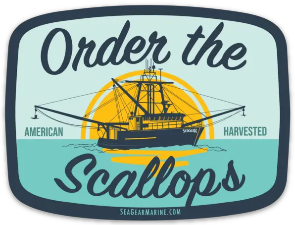 Sea Gear Order The Scallops Magnet 1