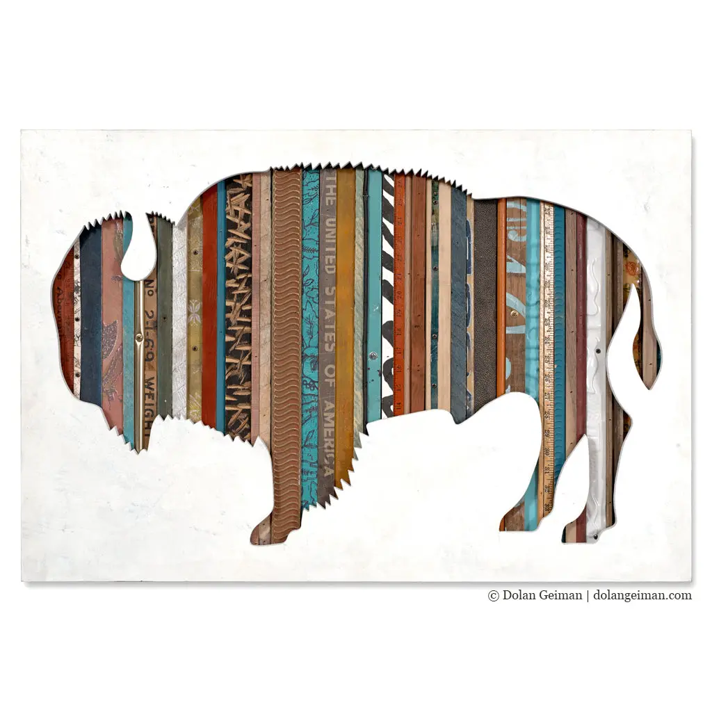 Patrolling The Plains Original Mixed Media Wall Art 1