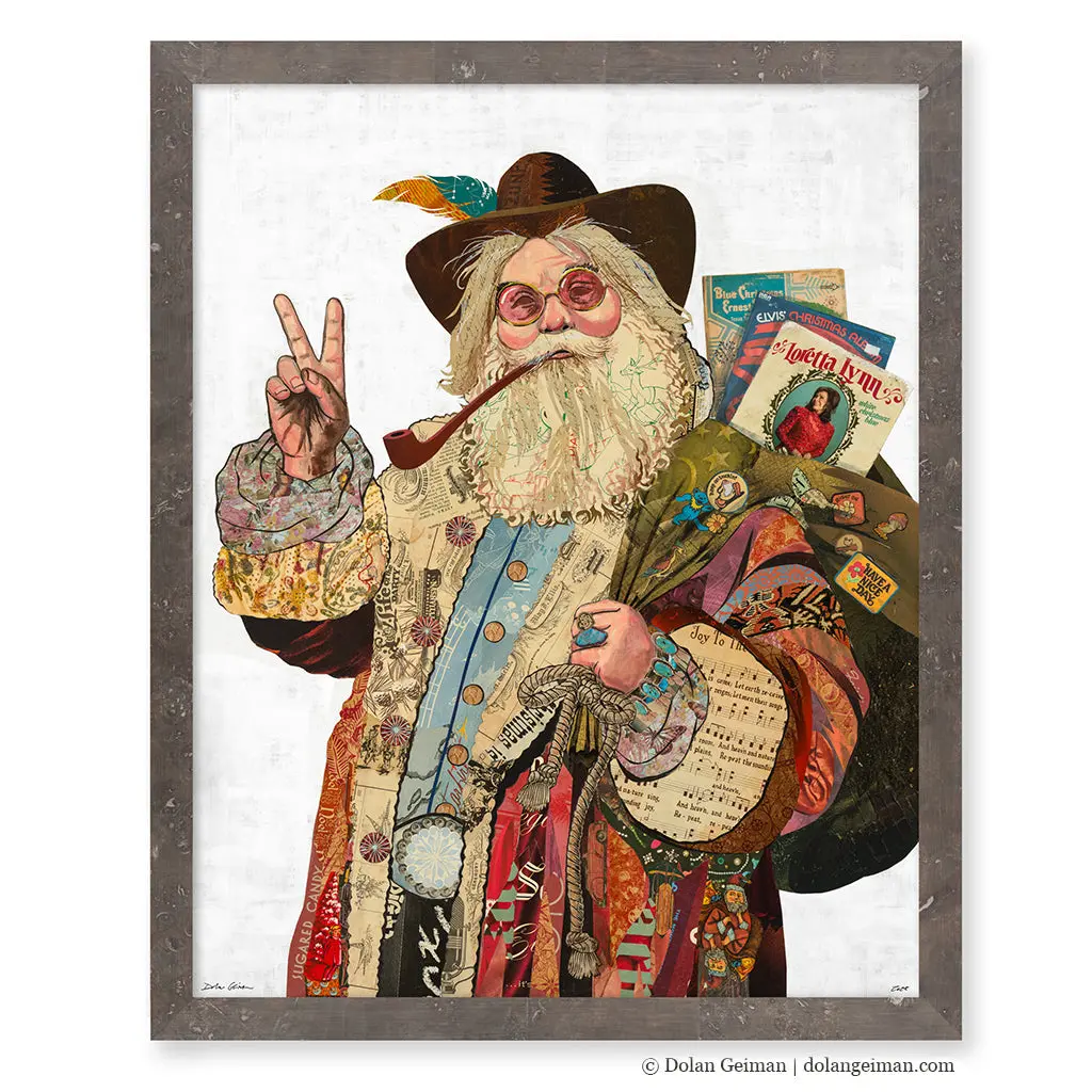 Peace On Earth Original Paper Collage 1