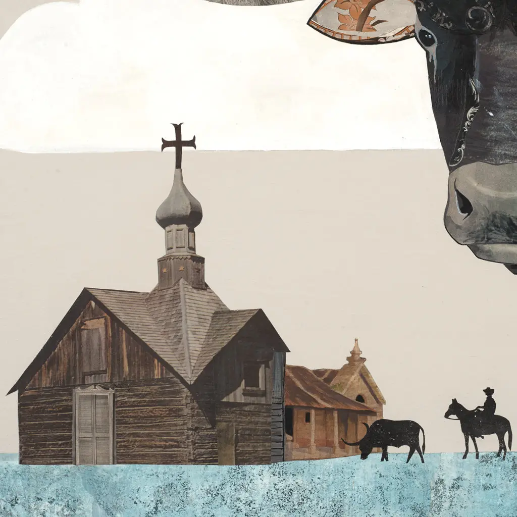 Pecos Dust (Mid-Size) Original Paper Collage 2