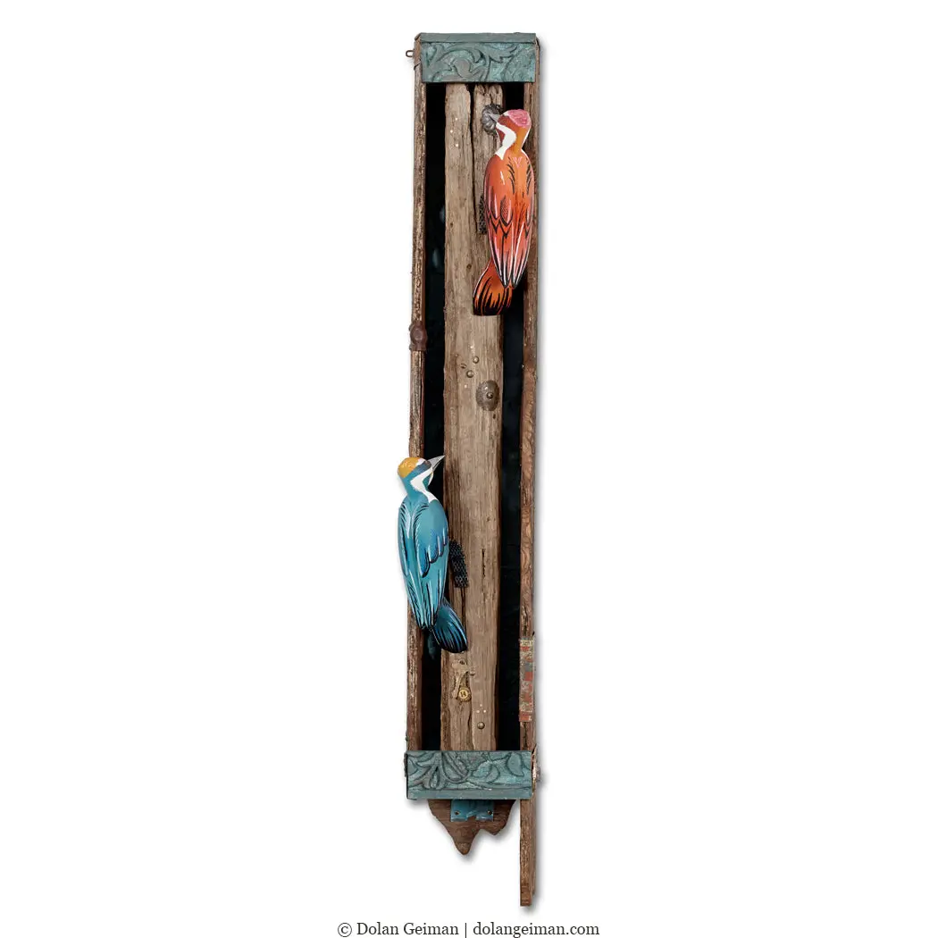 Pinewood Palace Ii Original Mixed Media Wall Sculpture 1