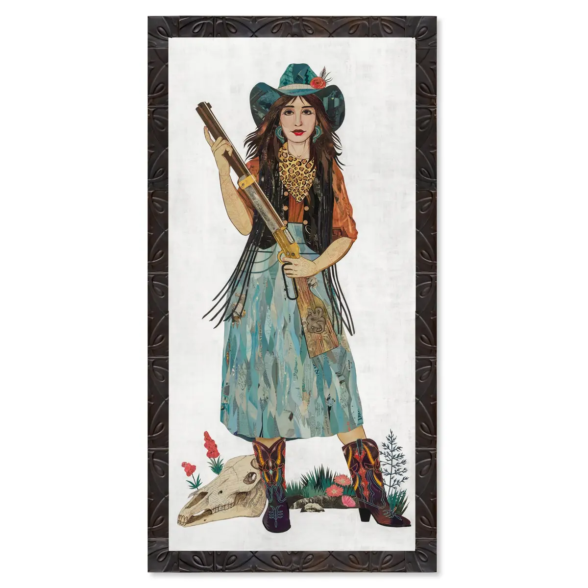 Those Boots... Original Paper Collage 1
