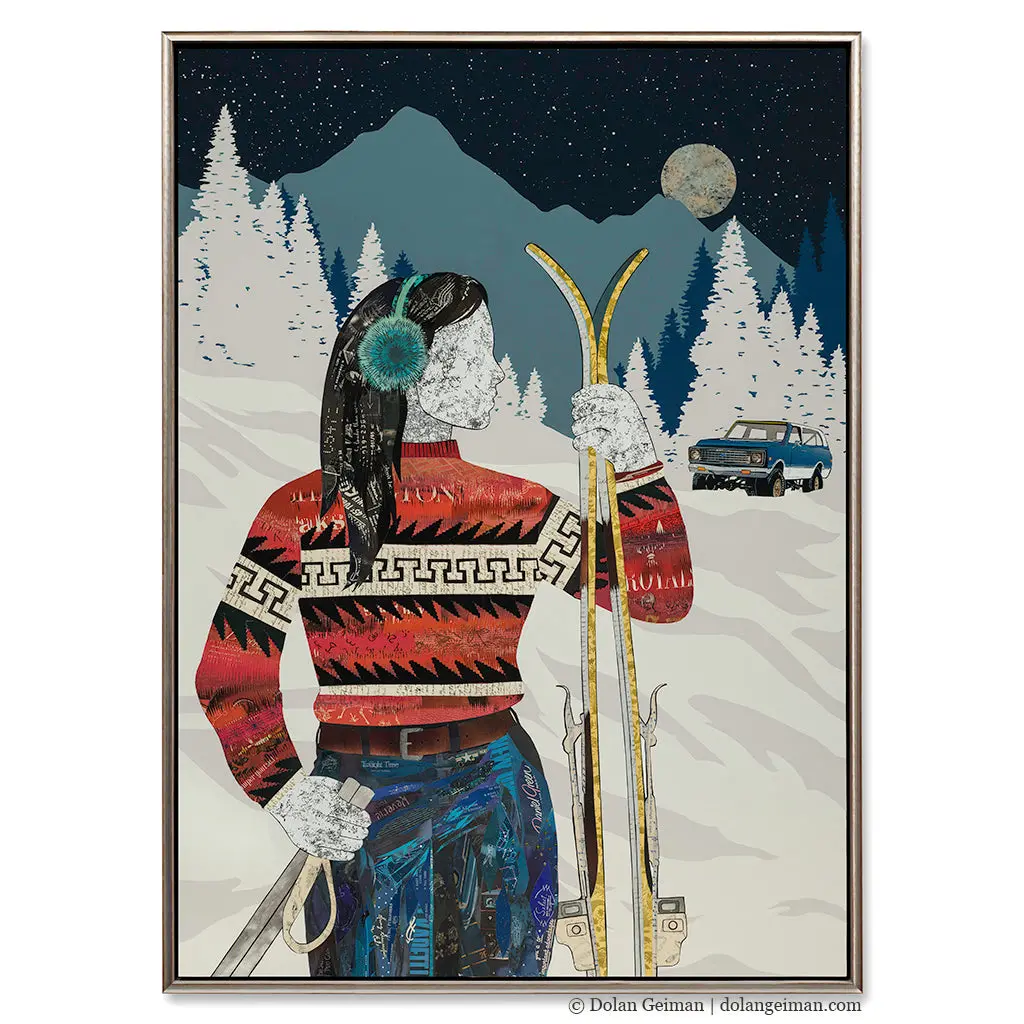 Powder Gal Original Paper Collage 1