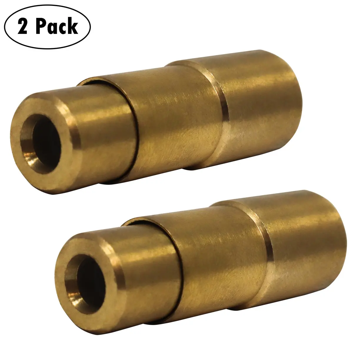 Bike Presta Tire Air Chuck - 1/4" Npt, Open Flow (2 Pack) 1