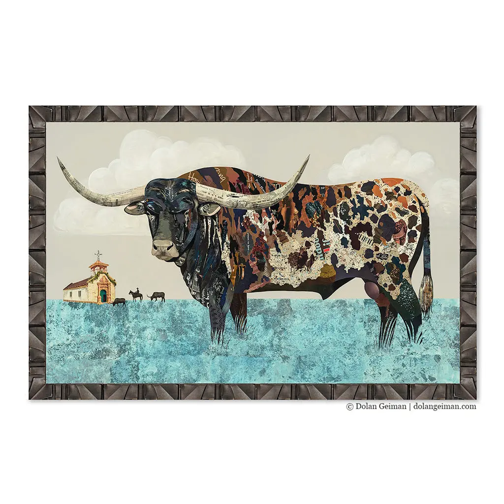 Pecos Dust Original Paper Collage 1