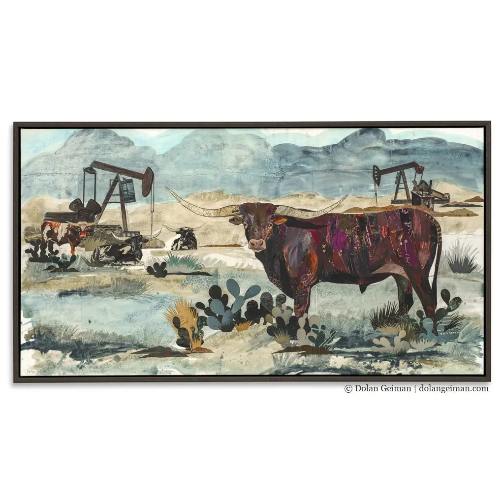 Pumpjack King Canvas Print With Float Frame 1