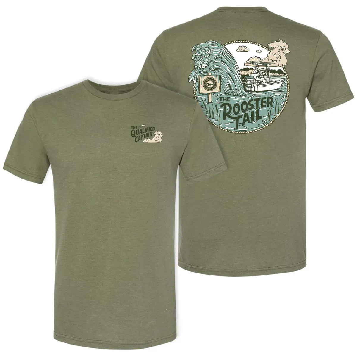 The Qualified Captain Rooster Tail Tee 1