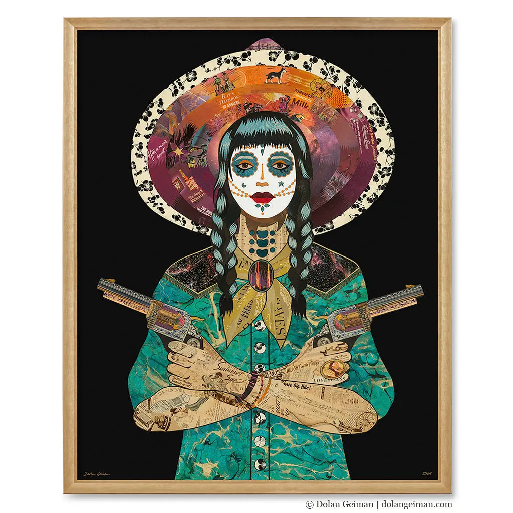 Queen Of Dreams Original Paper Collage 1