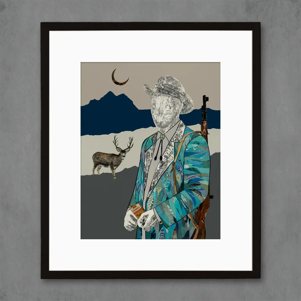 Quilted Wrangler (Hunter) Limited Edition Paper Print 1