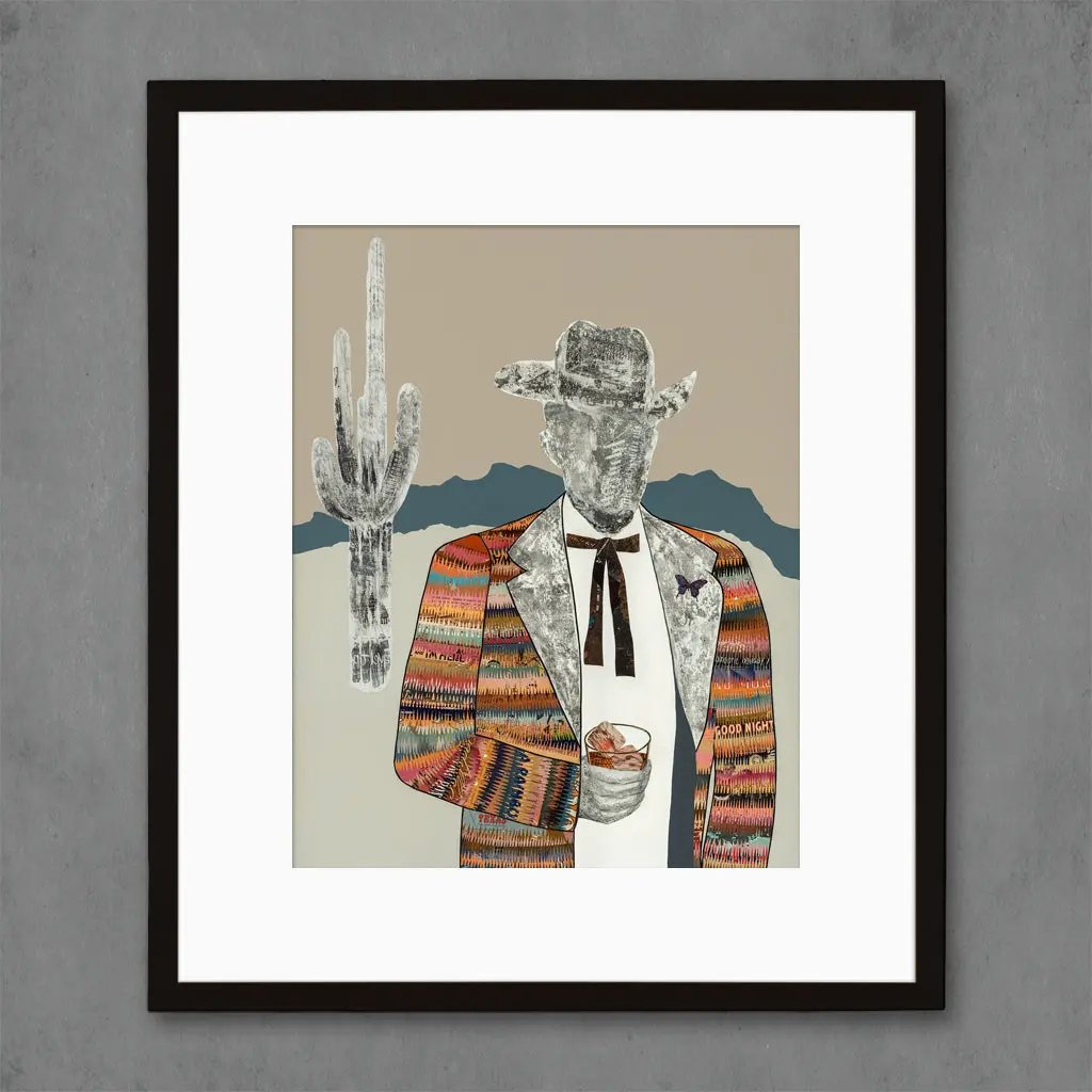 Quilted Wrangler (Cowboy) Limited Edition Paper Print 7